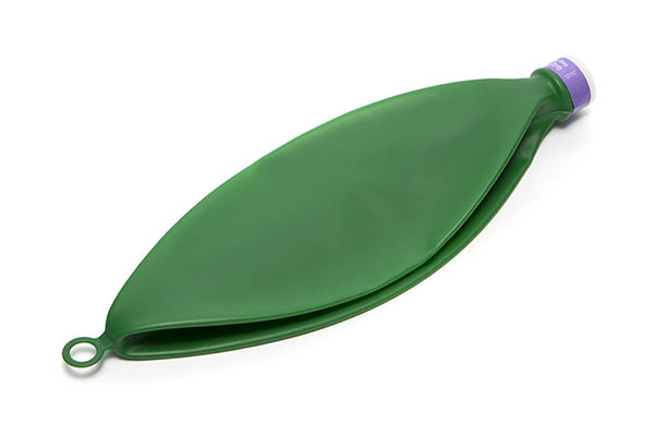 Reservoir bag, 2L with anti occlusion cage mount, 22F neck