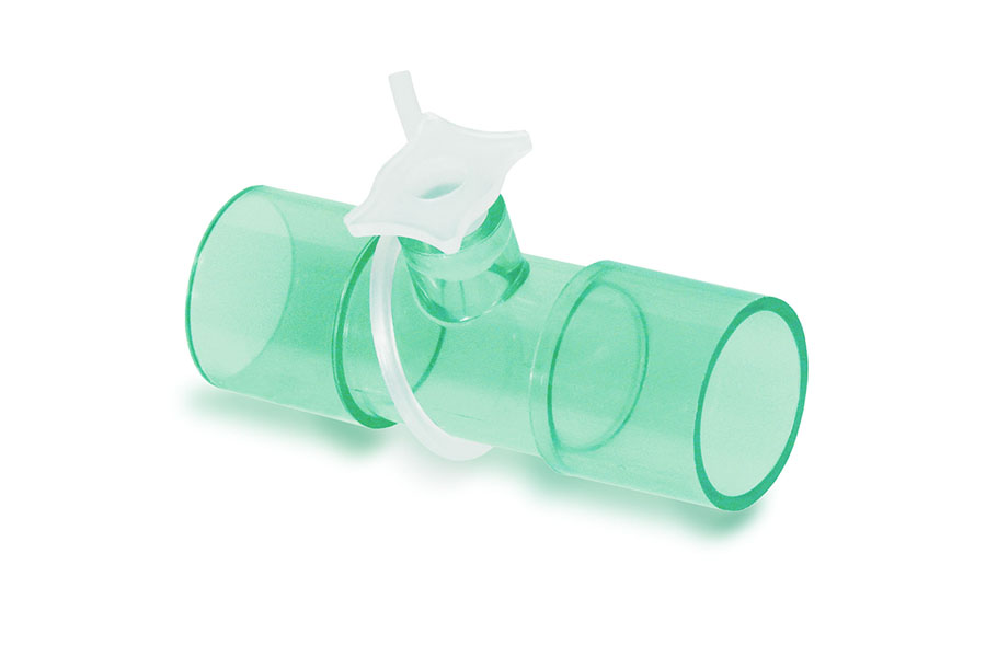 Straight connector 22M - 7.6mm port and cap - 22M