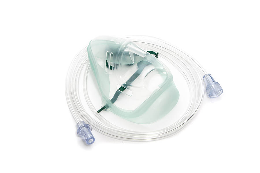 Intersurgical EcoLite™, adult, medium concentration oxygen mask and tube with universal connector, 2.1m