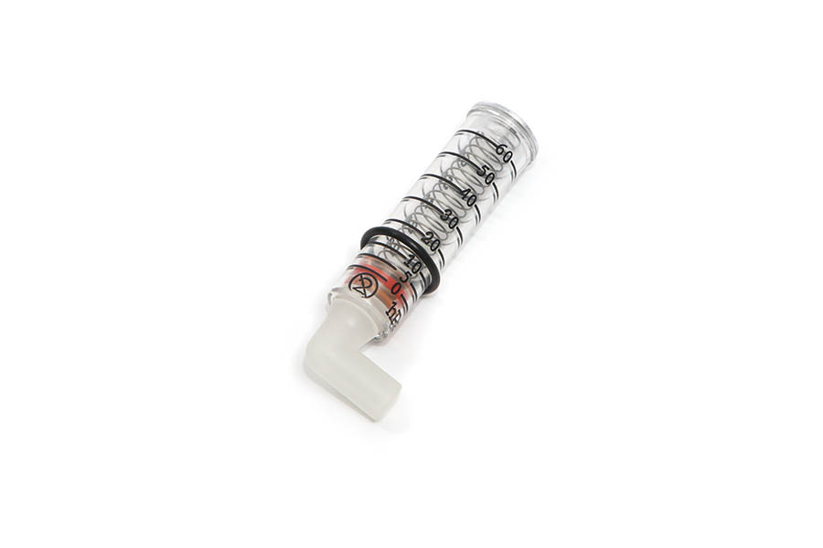Angled pressure manometer