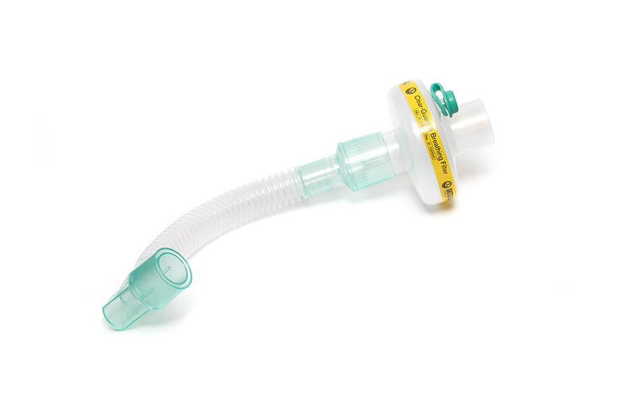 Clear-Guard™3 breathing filter with luer port, Superset catheter mount and fixed elbow
