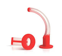 One-piece Guedel airway, size 4, ISO 10.0, red